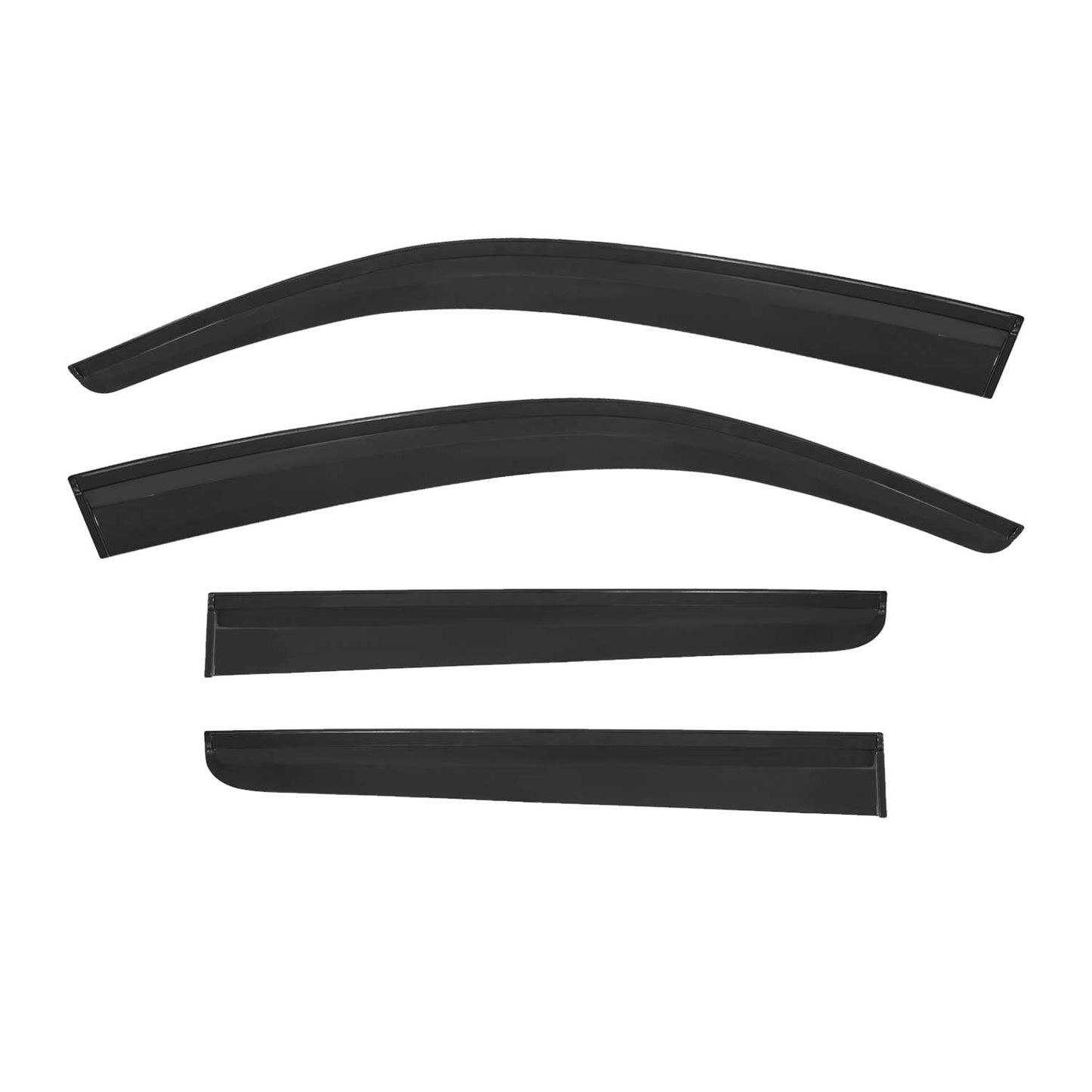 4x Deflectoare de vânt Deflectoare de ploaie pentru Isuzu D-Max 2002-2012 Acril Închis la culoare