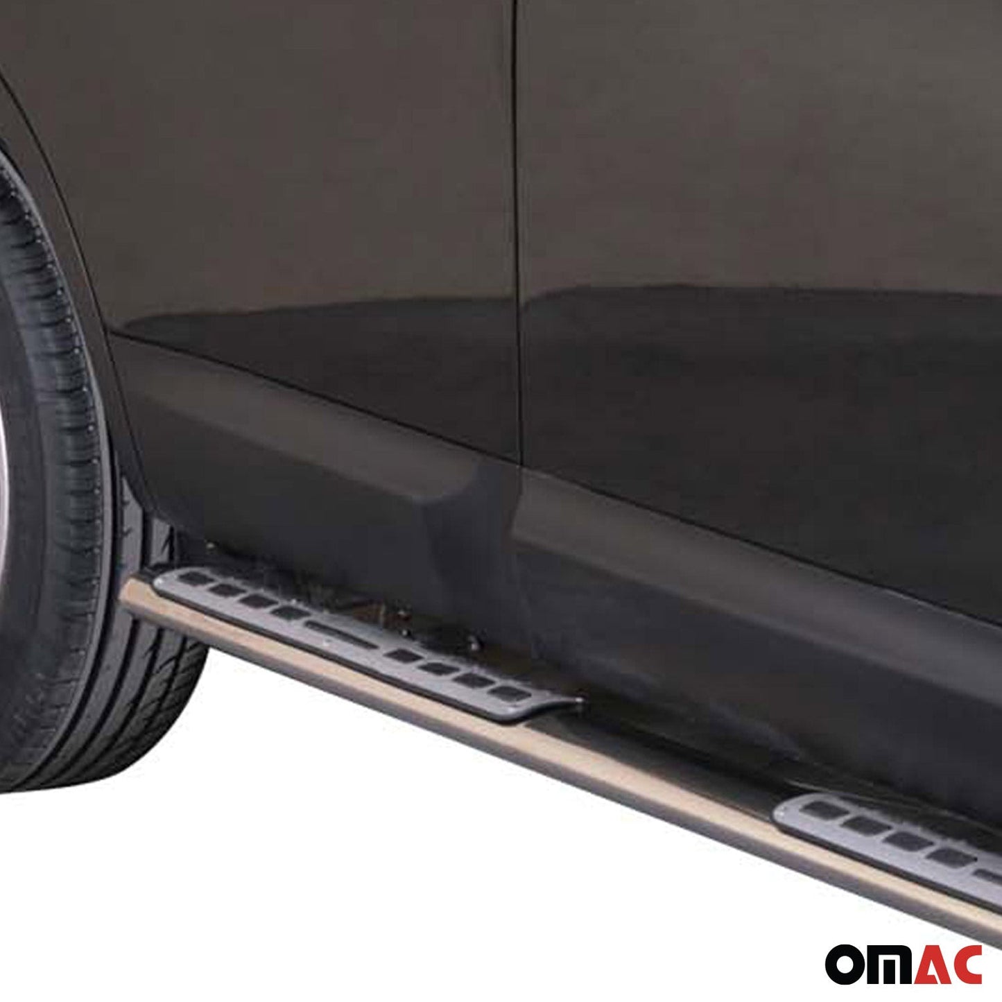 Edelstahl Seitenschweller Schwellerrohre für Nissan Qashqai 2010-2013 Silber