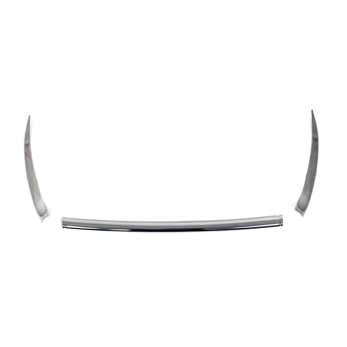 Benzi decorative grilă auto pentru Peugeot 2008 2020-2025, oțel inoxidabil, argintiu, 3x