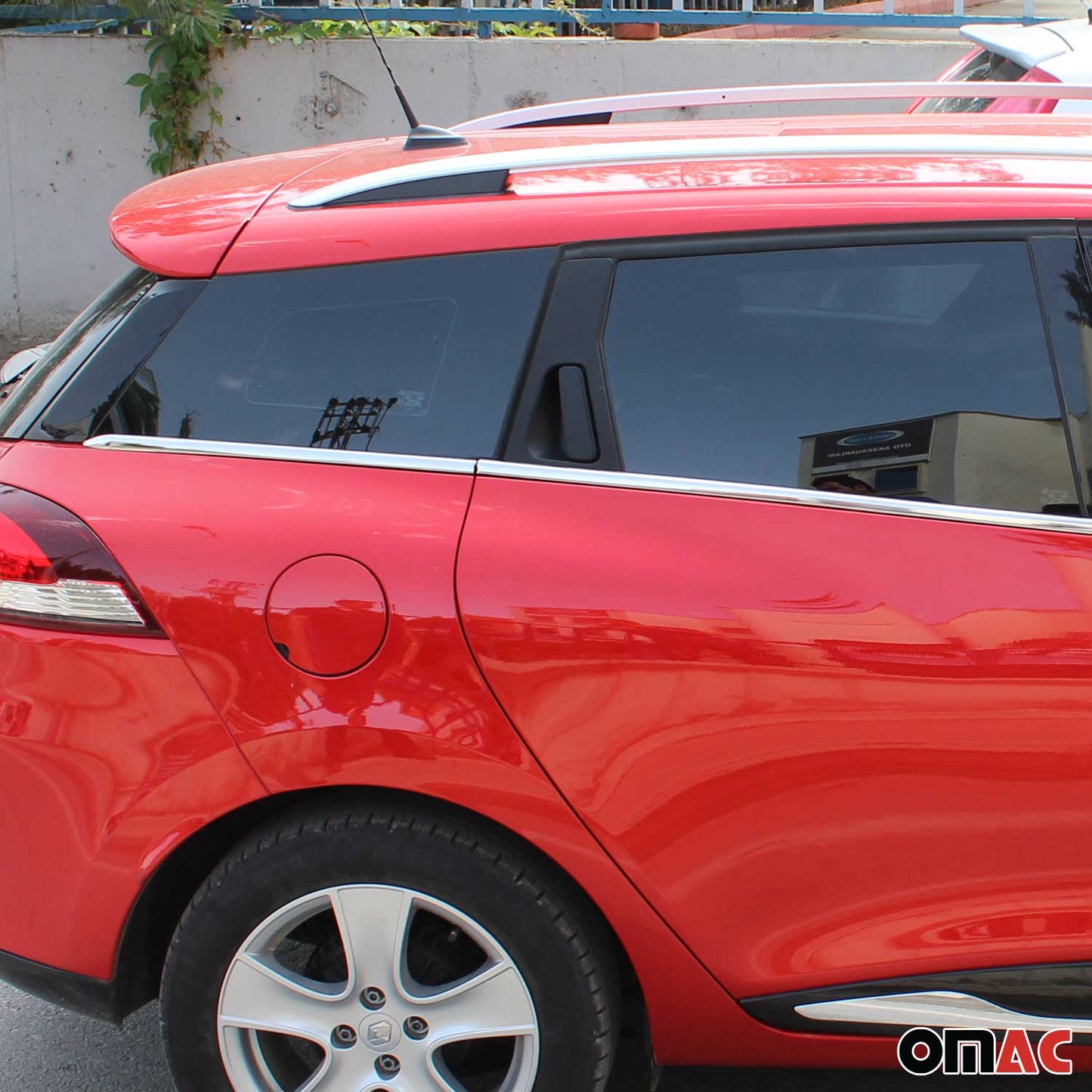 Benzi decorative pentru geamuri Renault Clio Grandtour 2012-2019, oțel inoxidabil, 8 bucăți