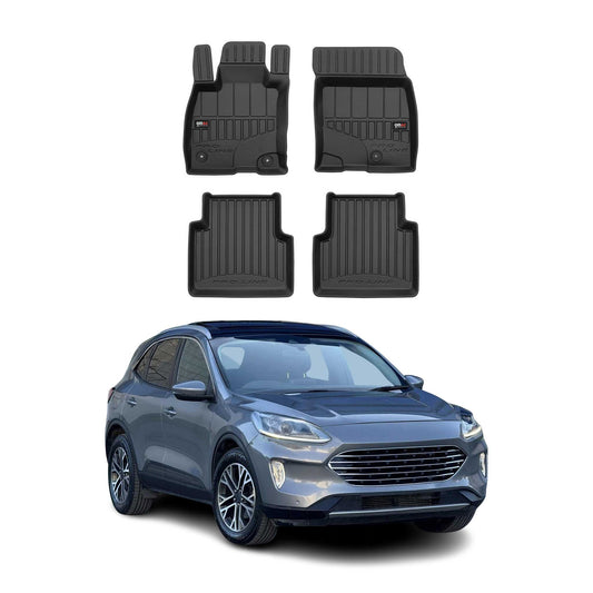 Covorașe auto Ford Kuga 2020-2025, TPE, negre, 4 buc.