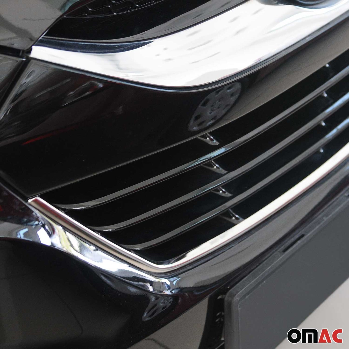 Benzi decorative grilă auto pentru Hyundai ix35 2010-2015, crom periat, 1 bucată