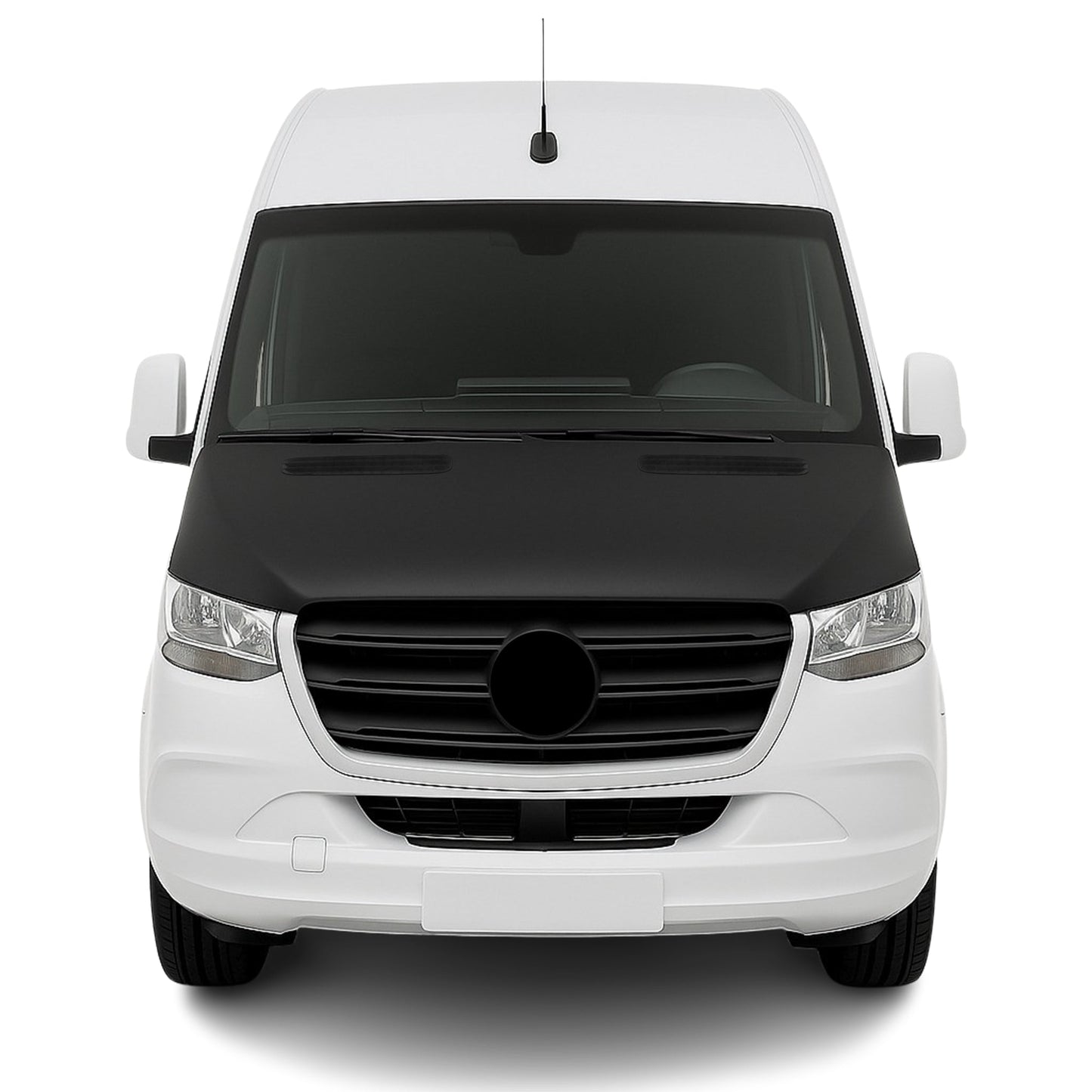 Steinschlagschutz Haubenbra für Mercedes Sprinter W907 2018-2025 Schwarz