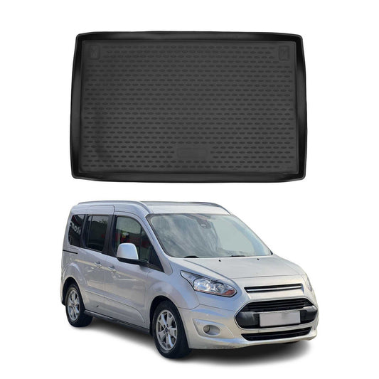 Kofferraummatte Kofferraumwanne für Ford Tourneo 2013-2025 Gummi TPE Schwarz
