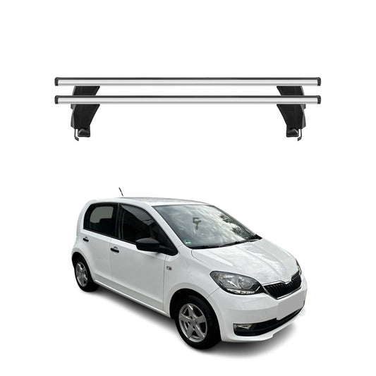 Menabo Dachträger Grundtäger für Skoda Citigo 2011-2019 5tür 50kg Alu Silber 2x