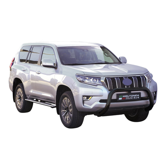Bară de protecție față/protecție față pentru Toyota Land Cruiser Prado J150 2018-2025 ø76 Negru