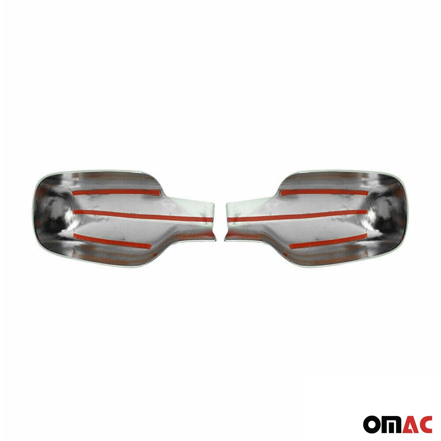 Spiegelkappen Spiegelabdeckung für Renault Clio 2005-2013 Edelstahl Silber 2tlg