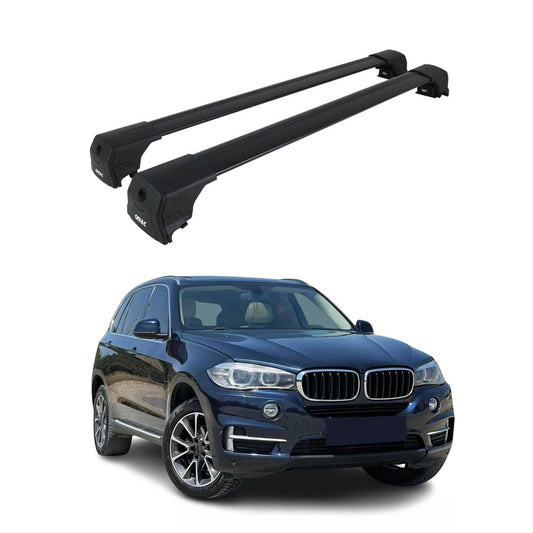 Dachträger Gepäckträger für BMW X5 F15 F85 2013-2018 Grundträger Alu Schwarz