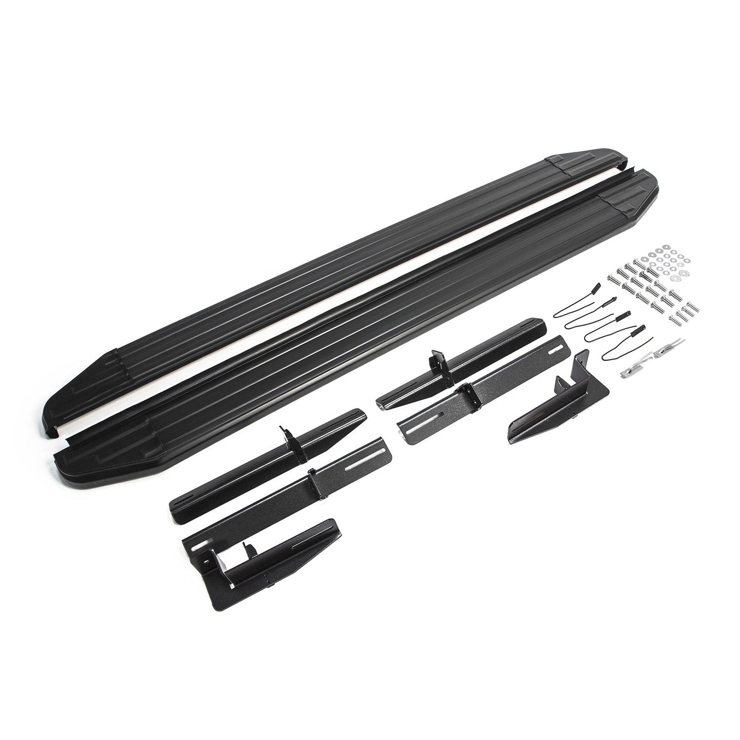 Trittbretter Seitenschweller für Citroen C-Crosser 2007-2013 ABE Schwarz Alu