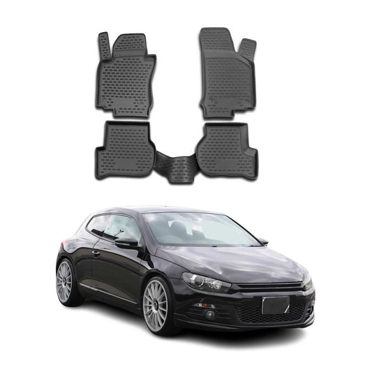2008-2017 VW Scirocco Fußmatten TPE Schwarz 4 tlg