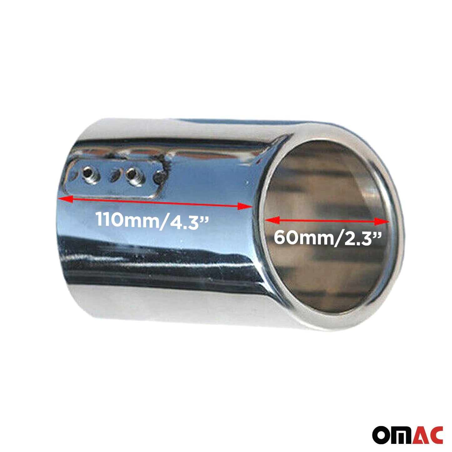 Auspuffblende Endrohr für VW Golf Variant 2012-2025 Edelstahl Chrom 2tlg