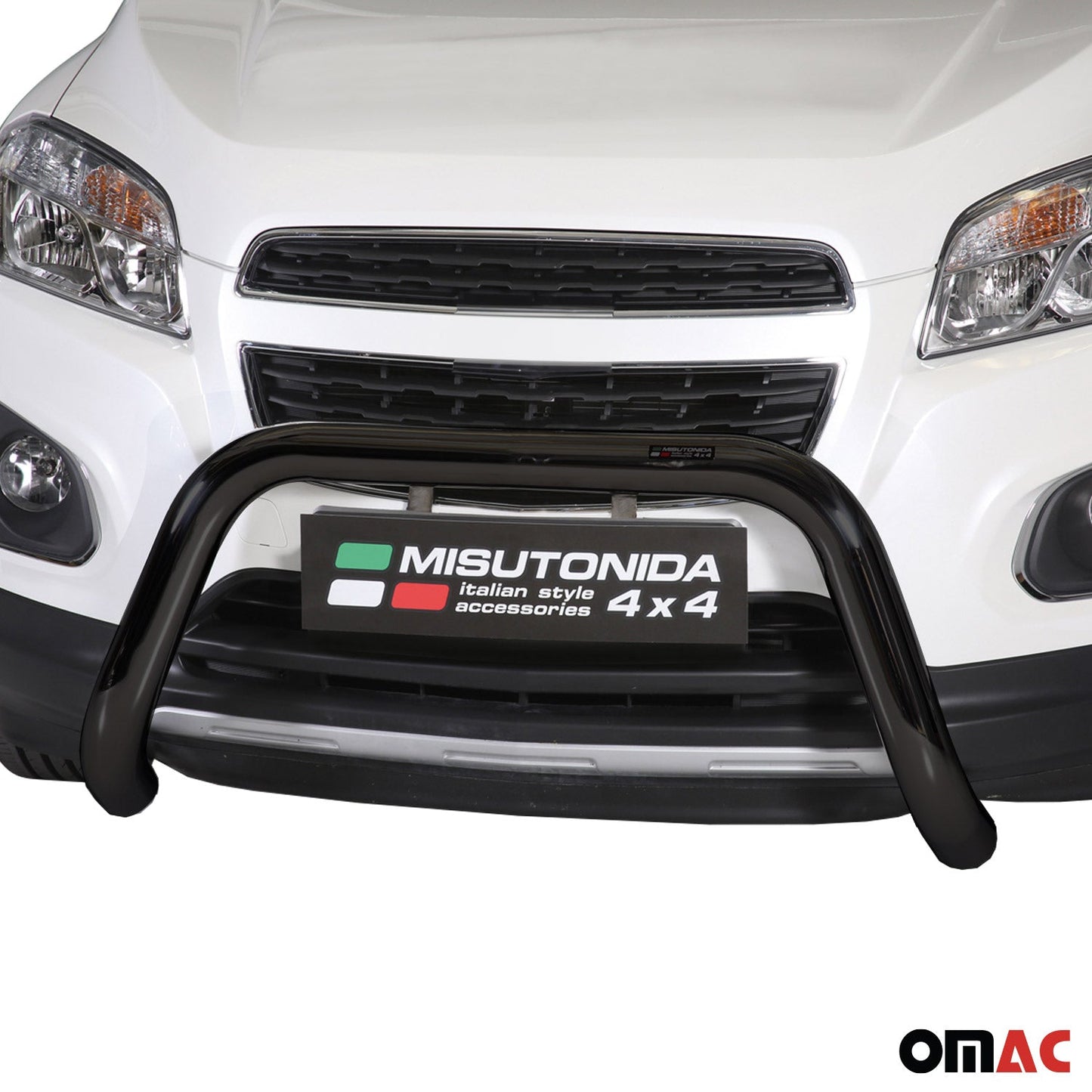 Bară de protecție/buton față pentru Chevrolet Trax 2013-2016, ø76mm, oțel, negru