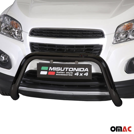Bară de protecție/buton față pentru Chevrolet Trax 2013-2016, ø76mm, oțel, negru