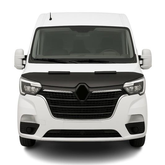 Haubenbra Steinschlagschutz Bonnet Bra für Renault Master 2019-2025 Schwarz Halb