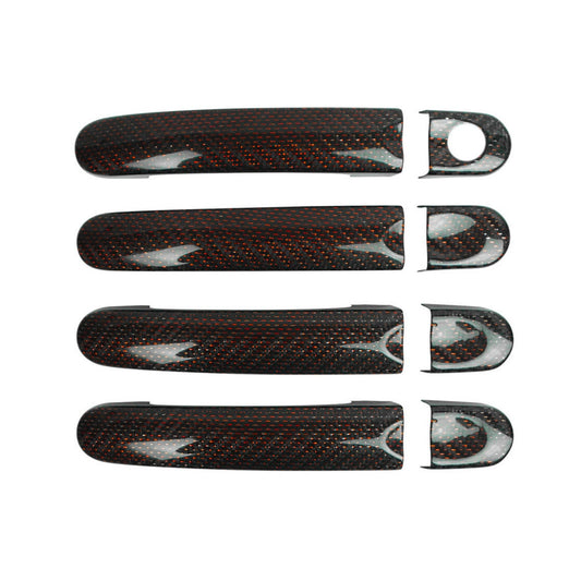 Osłona/nakładka na klamkę do VW Caravelle T5 2003-2015 4-drzwiowy H2 Carbon Red