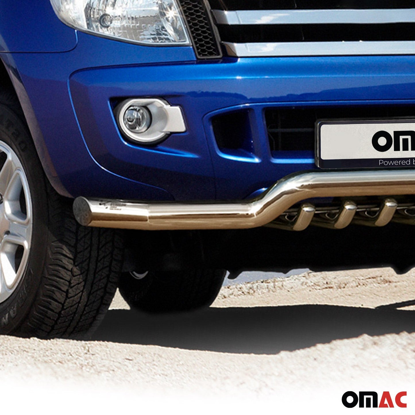 Bară de protecție/buton față pentru Ford Ranger 2011-2016 cu omologare ABE (omologare de tip germană) oțel argintiu