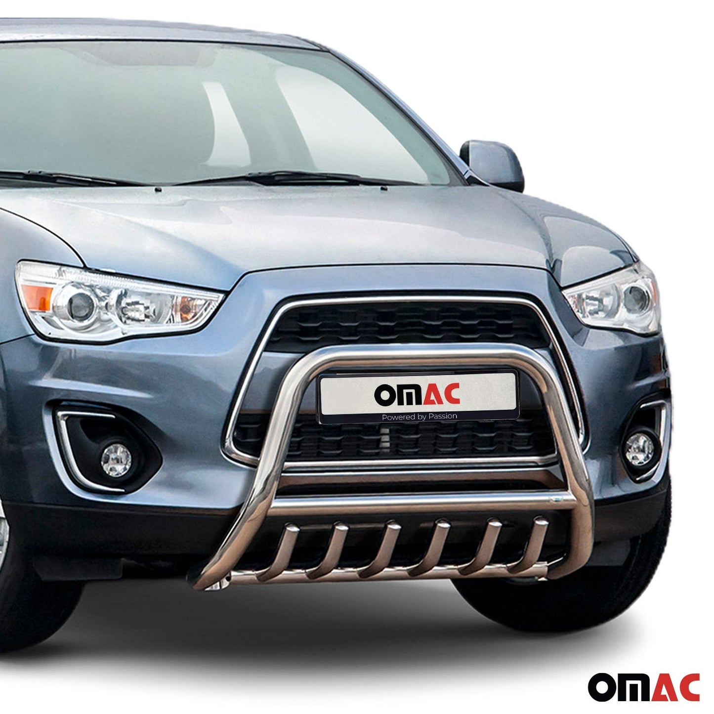 Bară de protecție/buton față pentru Mitsubishi ASX 2012-2017 cu ABE (omologare de tip germană) Oțel Argintiu