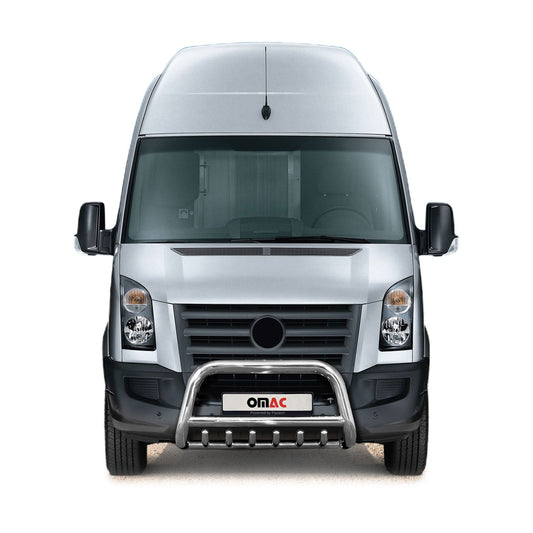 Frontbügel Frontschutzbügel für VW Crafter 2006-2017 mit ABE Rammschutz Silber