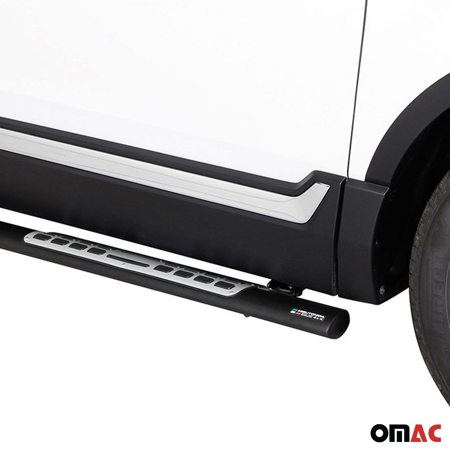 Edelstahl Seitenschweller Schwellerrohre für Honda CR-V 2019-2022 Schwarz