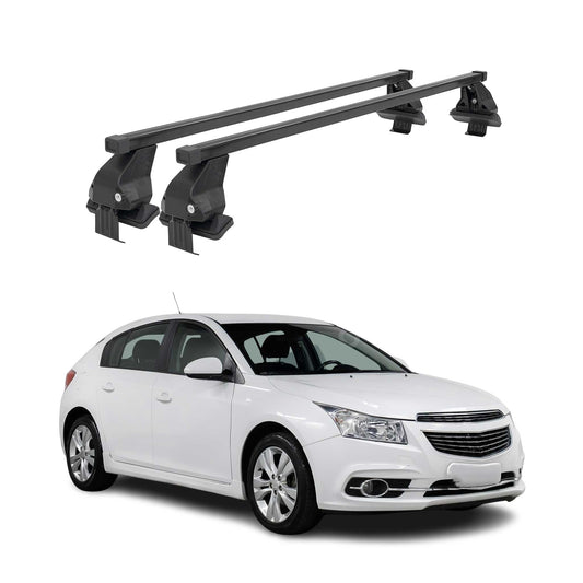 Menabo Dachträger für Chevrolet Cruze 2009-2016 Schrägheck 50kg Stahl Schwarz 2x