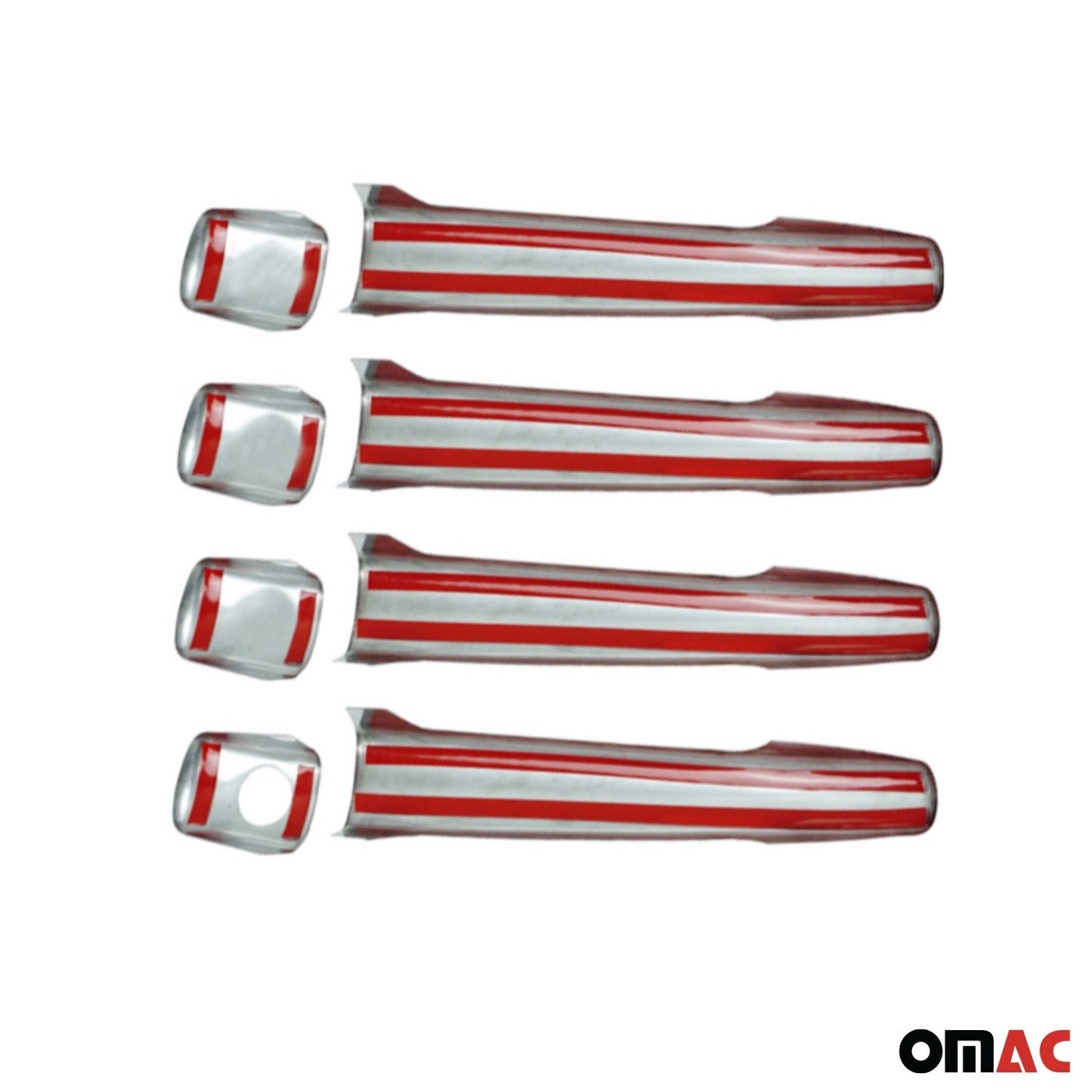 Capac mâner ușă, capace mânere ușă pentru Citroen C-Elysee 2012-2021 4 uși oțel inoxidabil 8x