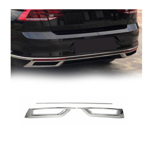 Zderzak dyfuzor rama wydechu do VW Passat B8.5 Sedan 2019-2025 chrom