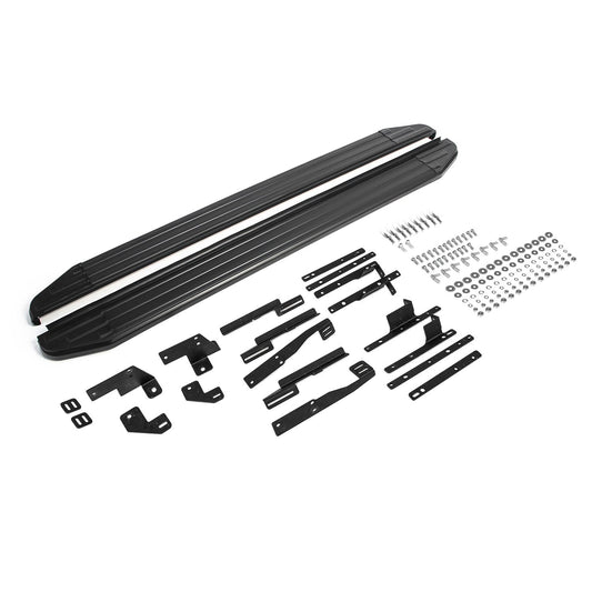 Trittbretter Seitenschweller für Nissan Qashqai 2018-2024 Alu Schwarz ABE