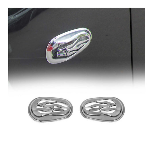 Ramă semnalizator, bezel semnalizare, semnalizator lateral pentru Toyota Yaris 2007-2011, ABS cromat, 2x