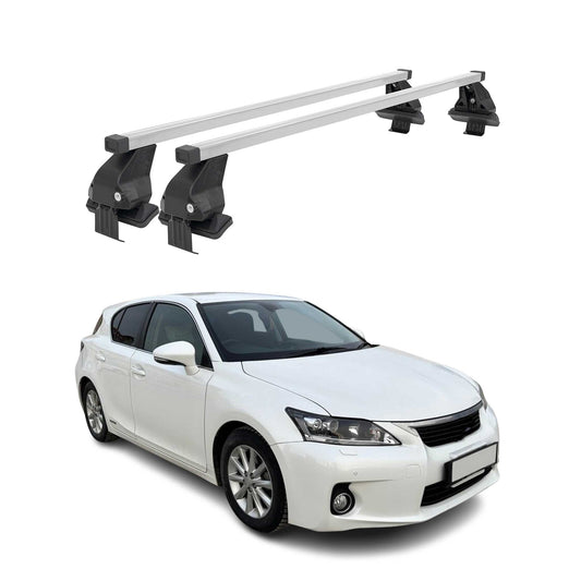 Menabo Dachträger Grundtäger für Lexus CT 2011-2014 50kg Stahl Silber 2 tlg