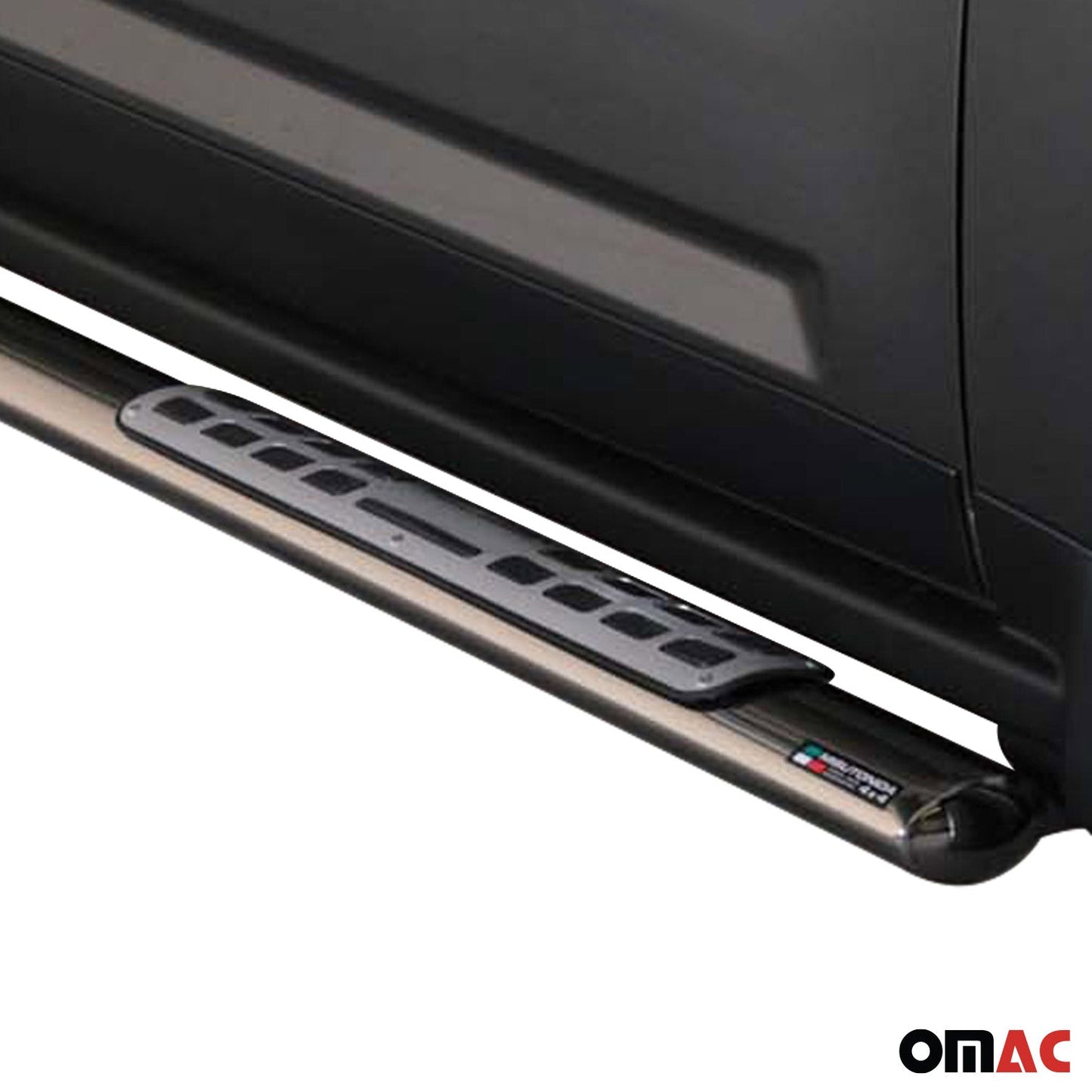 Edelstahl Seitenschweller Schwellerrohre für Jeep Compass 2011-2016 Silber