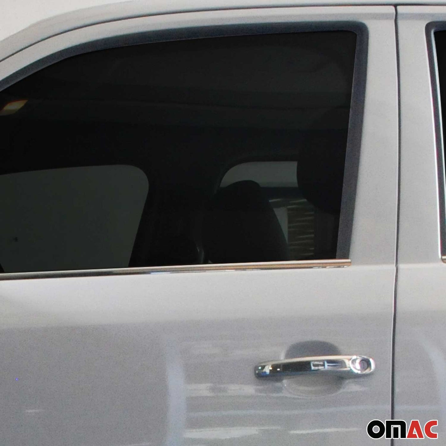 Benzi decorative pentru geamuri pentru VW Amarok 2010-2021, oțel inoxidabil cromat, 4 bucăți