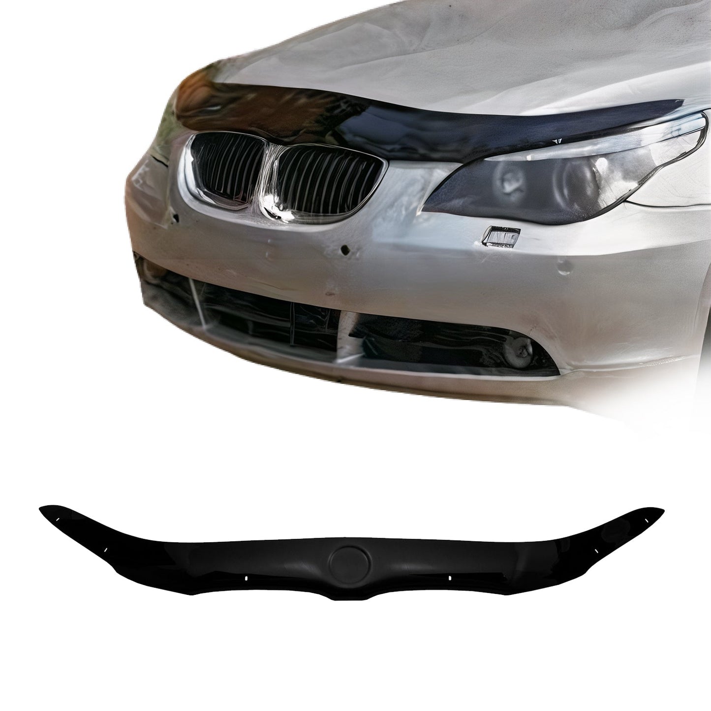 Motorhaube Deflektor für BMW 5er E60 E61 Limo Touring 2003-2010 Schwarz