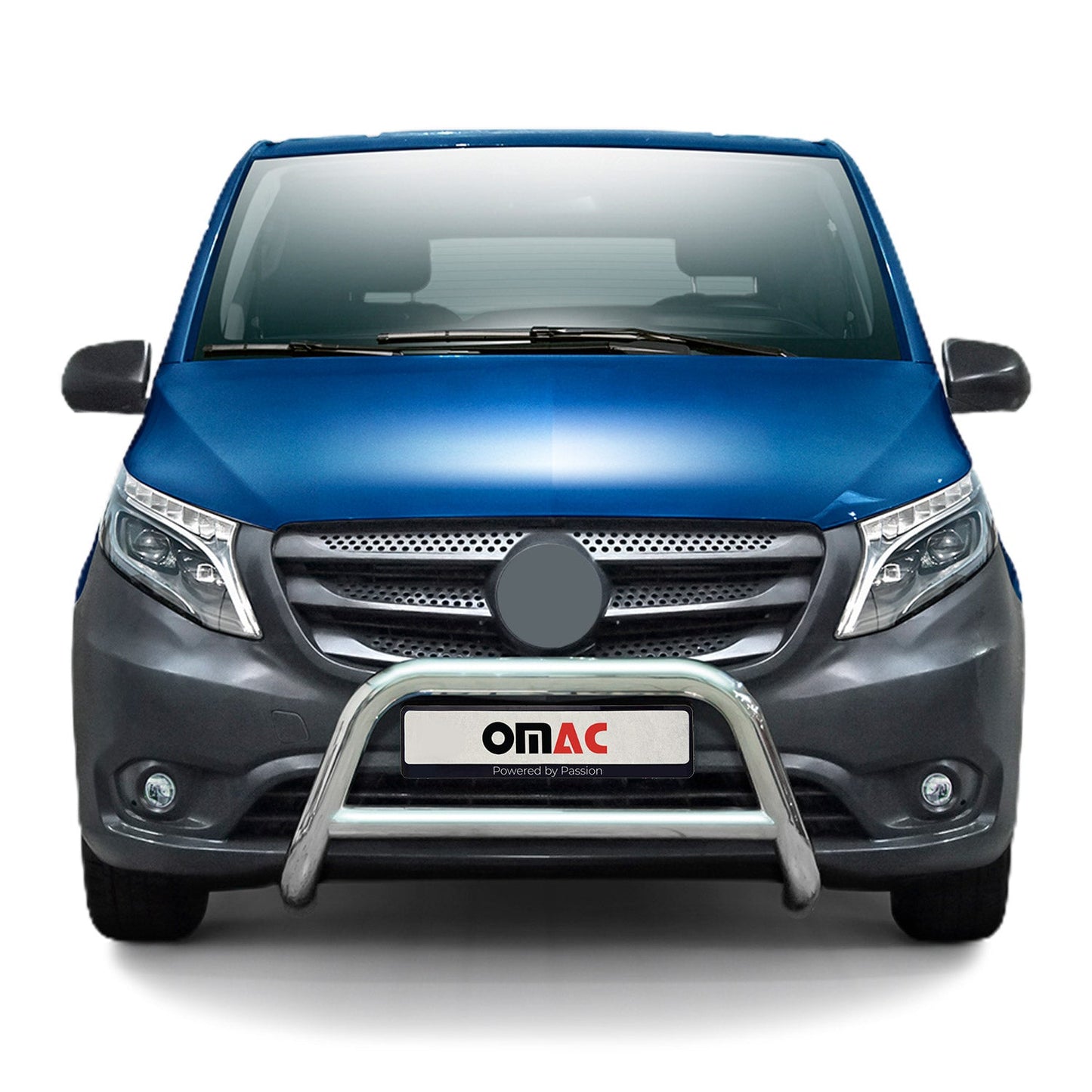 Bară de protecție față pentru Mercedes Vito W447 2014-2025 ABE oțel argintiu