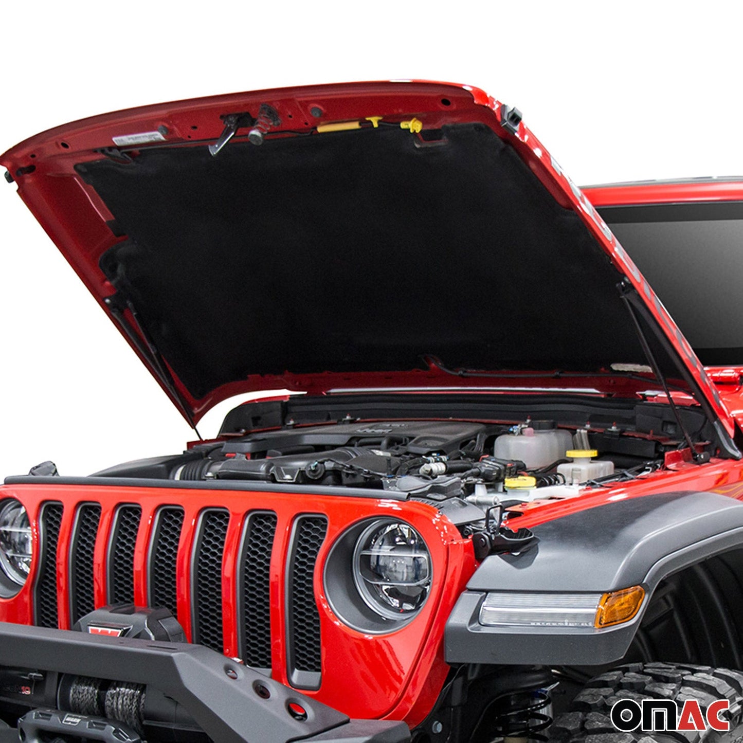 2x Motorhaubendämpfer Gasfeder Dämpfer für Jeep Wrangler JL 2017-2025 Stahl