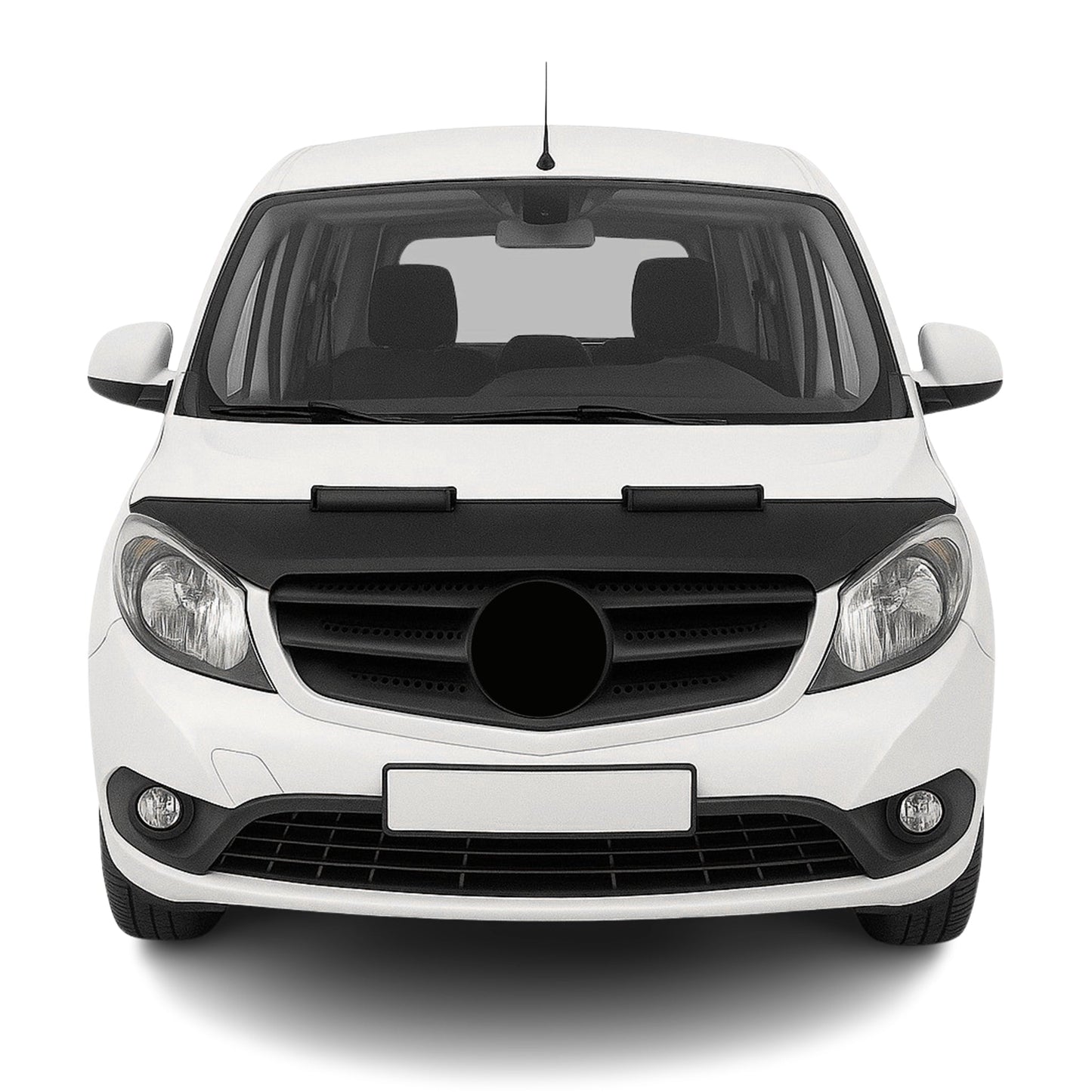 Haubenbra Steinschlagschutz Bonnet Bra für Mercedes Citan 2013-2025 Schwarz Halb