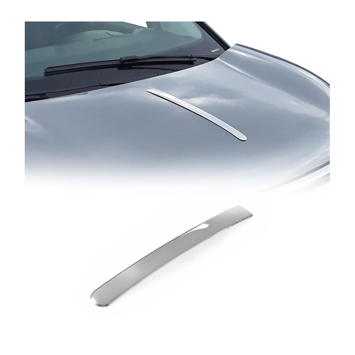 Motorhaube Chromleiste Frontleiste für Renault Symbol Thalia 2013-2017 Edelstahl