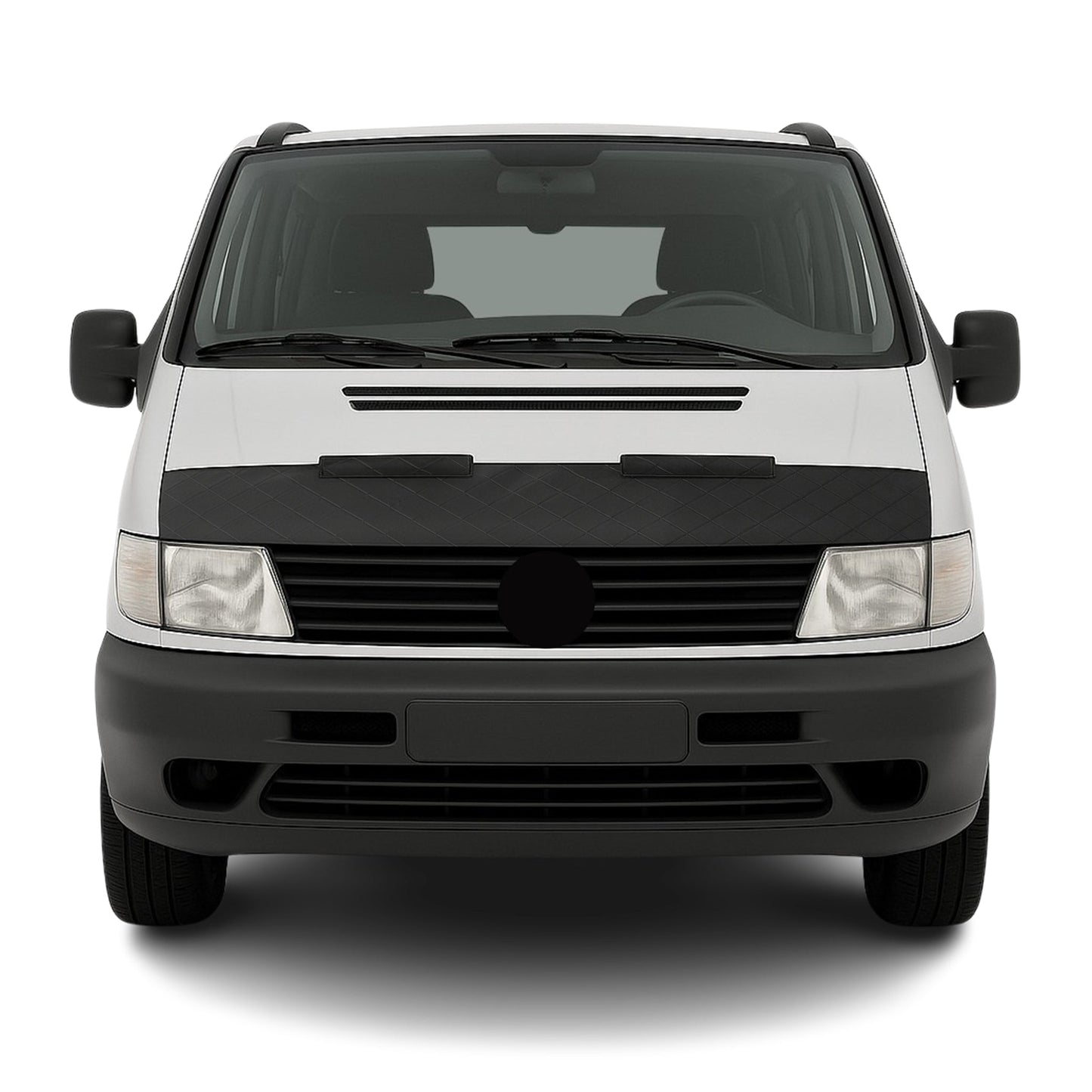 Schwarz Haubenbra Steinschlagschutz für Mercedes Vito W638 1996-2003 Halb
