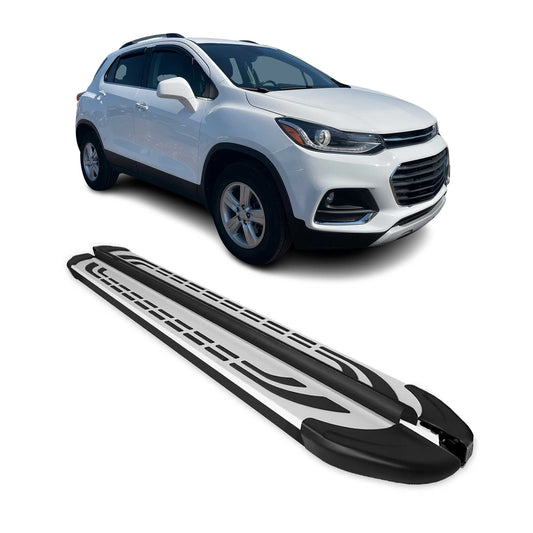 Trittbretter Schweller Seitenbretter für Chevrolet Trax 2012-2019 Alu Schwarz