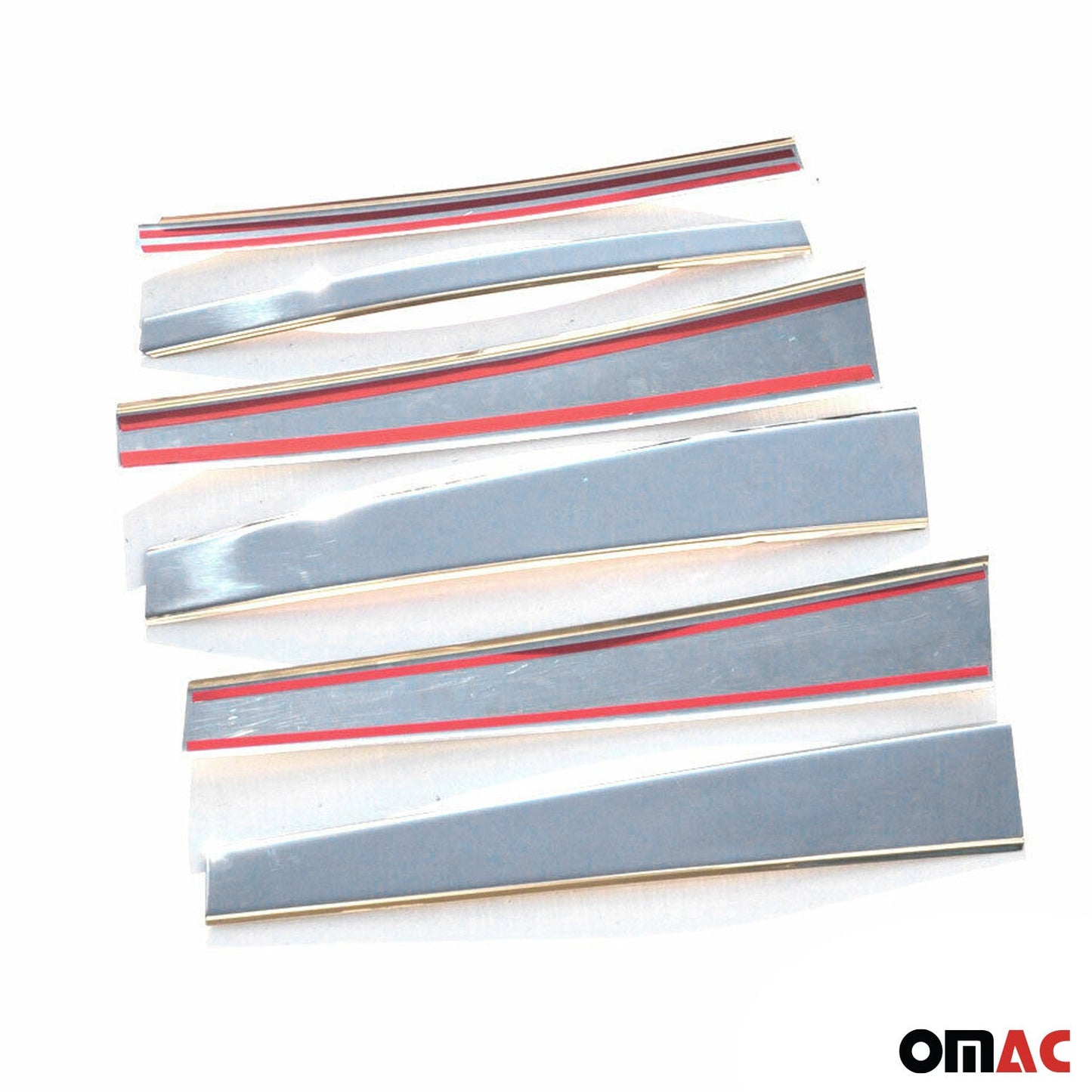 B-Säule C-Säule Türsäulen Verkleidung für BMW 5er E34 1989-1995 Chrom Silber 6x