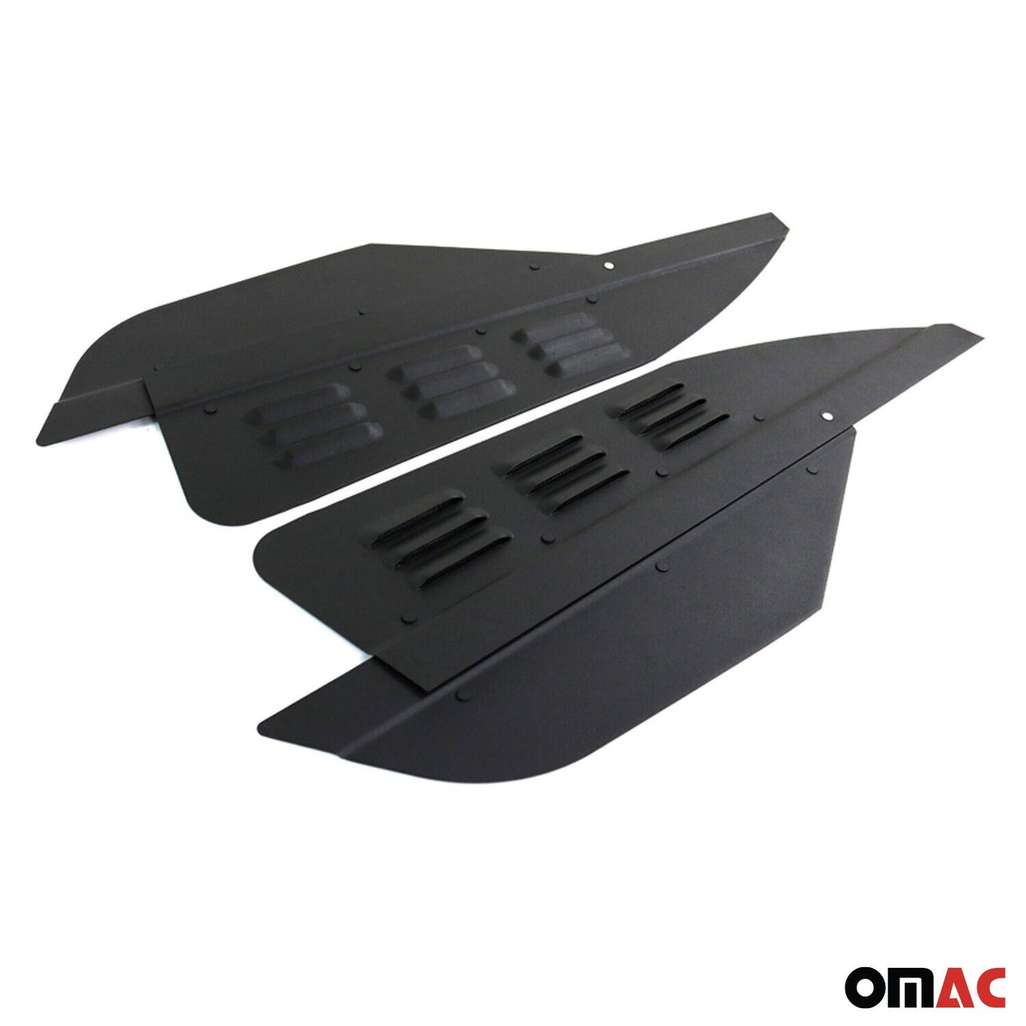 Lüftungsgitter Be & Entlüftung für Dacia Dokker 2012-2020 Aluminium Schwarz 2tlg