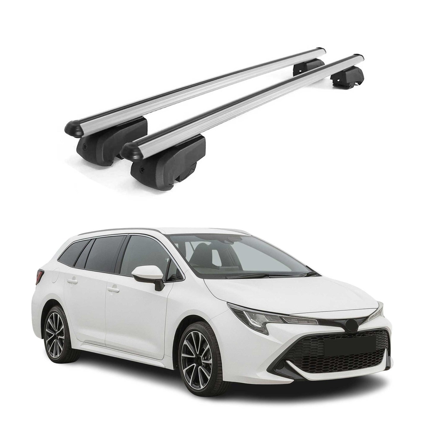 Dachträger Gepäckträger für Toyota Corolla Touring Sport 2019-2025 ABE Grau