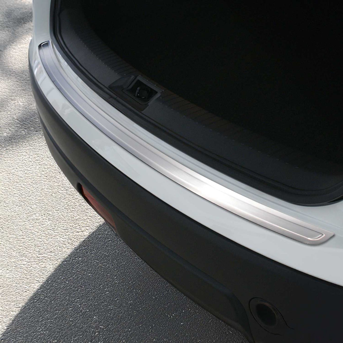 Ladekantenschutz Stoßstangenschutz für Nissan Qashqai +2 2008-14 Chrom Gebürstet