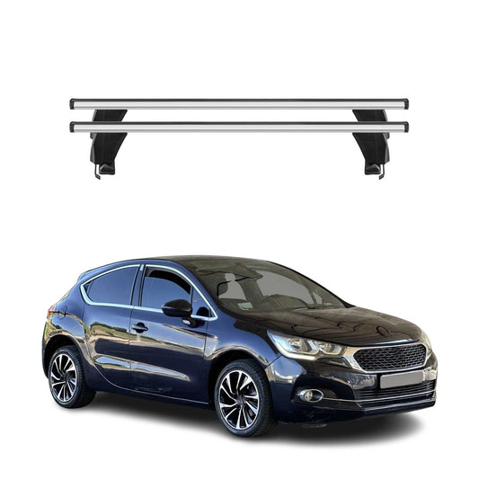 Menabo Portbagaj de plafon pentru DS DS4 2015-2020 FL Gri aluminiu, 2 piese