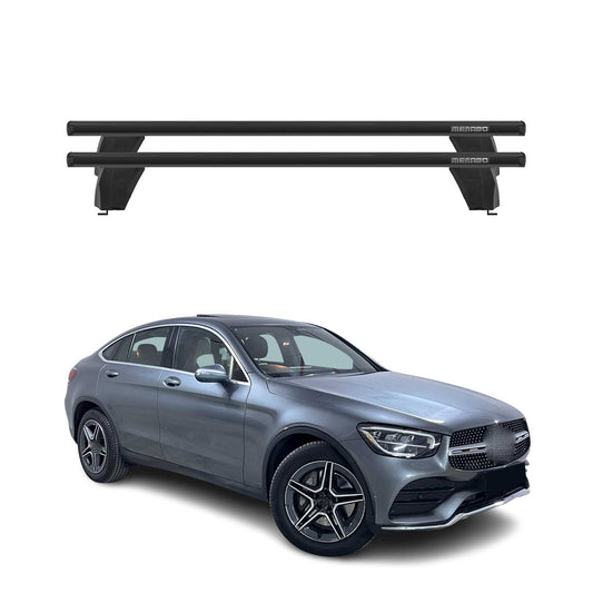 Menabo Dachträger Grundtäger für Mercedes GLC C253 2020-2022 75kg Alu Schwarz 2x