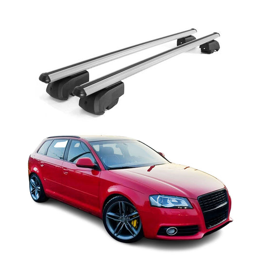 Dachträger Grundtäger für Audi A3 8PA Sportback 2005-2013 75kg Alu Silber 2 tlg