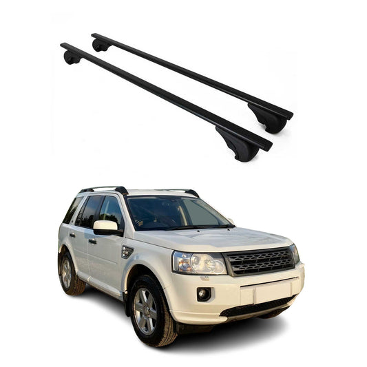 Dachträger Grundtäger für Land Rover Freelander 2 2007-2015 75kg Metall Schwarz