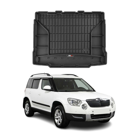 OMAC Gummi Kofferraumwanne für Skoda Yeti 2009-2017 TPE Laderaumwanne Schwarz