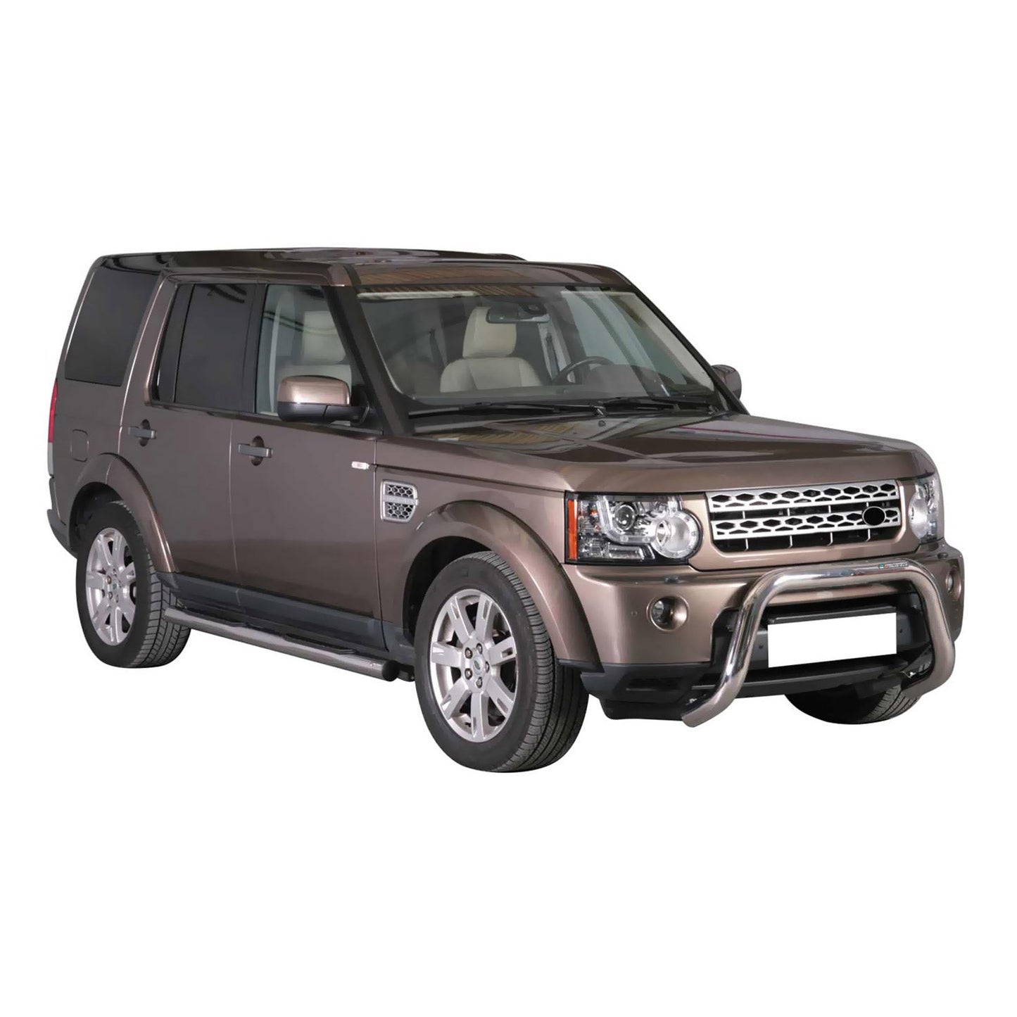 Bară de protecție/buton față pentru Land Rover Discovery 4 2009-2016 ø76 gri oțel