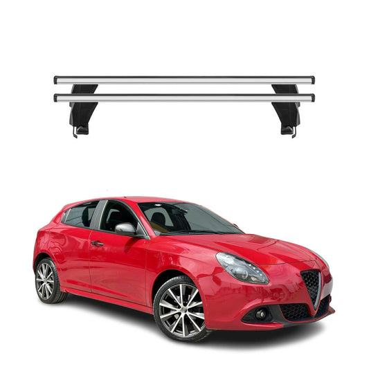 Menabo Dachträger Grundtäger für Alfa Romeo Giulietta 2010-2020 50kg Alu Grau 2x