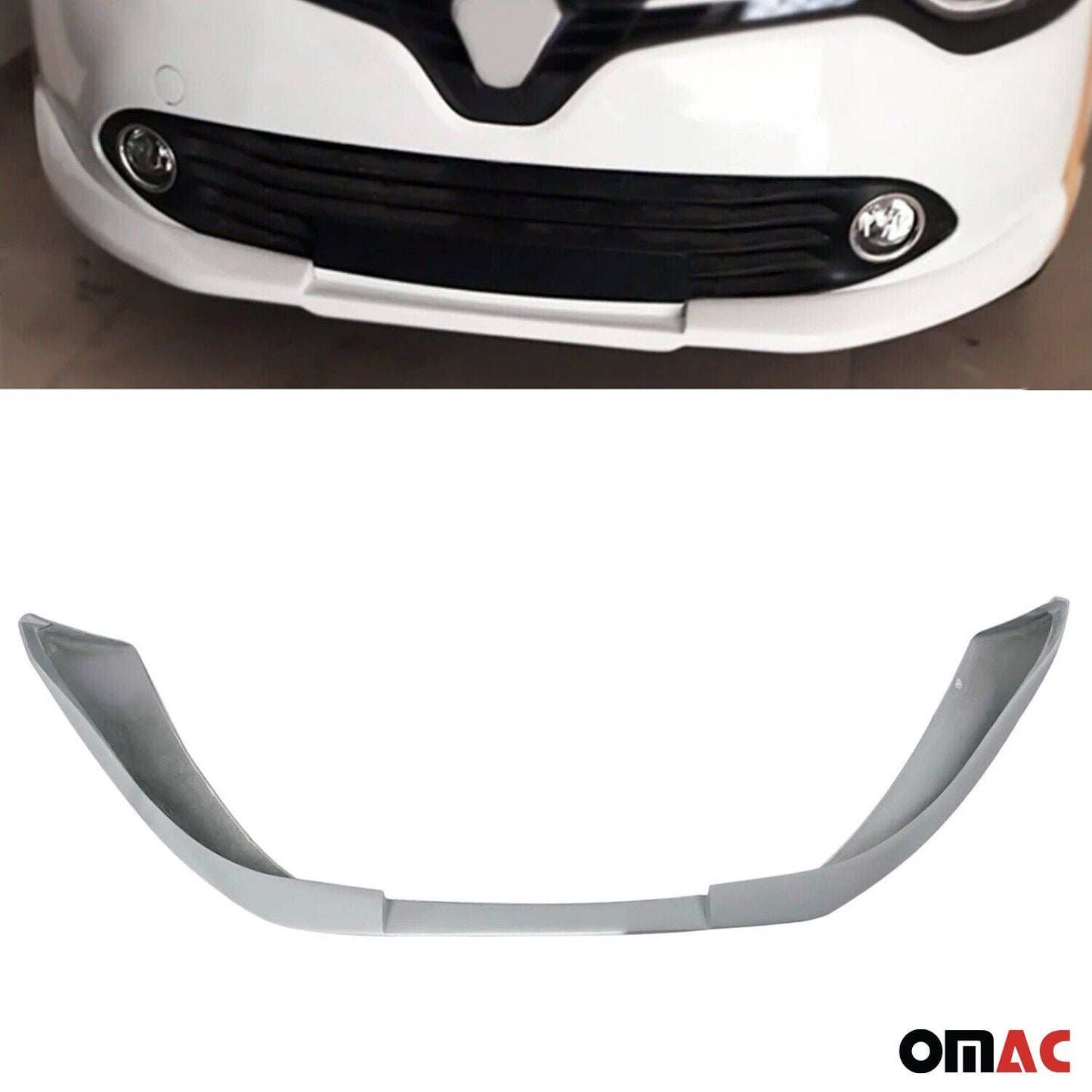 Frontspoiler Lippe Stoßstange Splitter für Renault Clio 2012-2019 Grundiert 1tlg